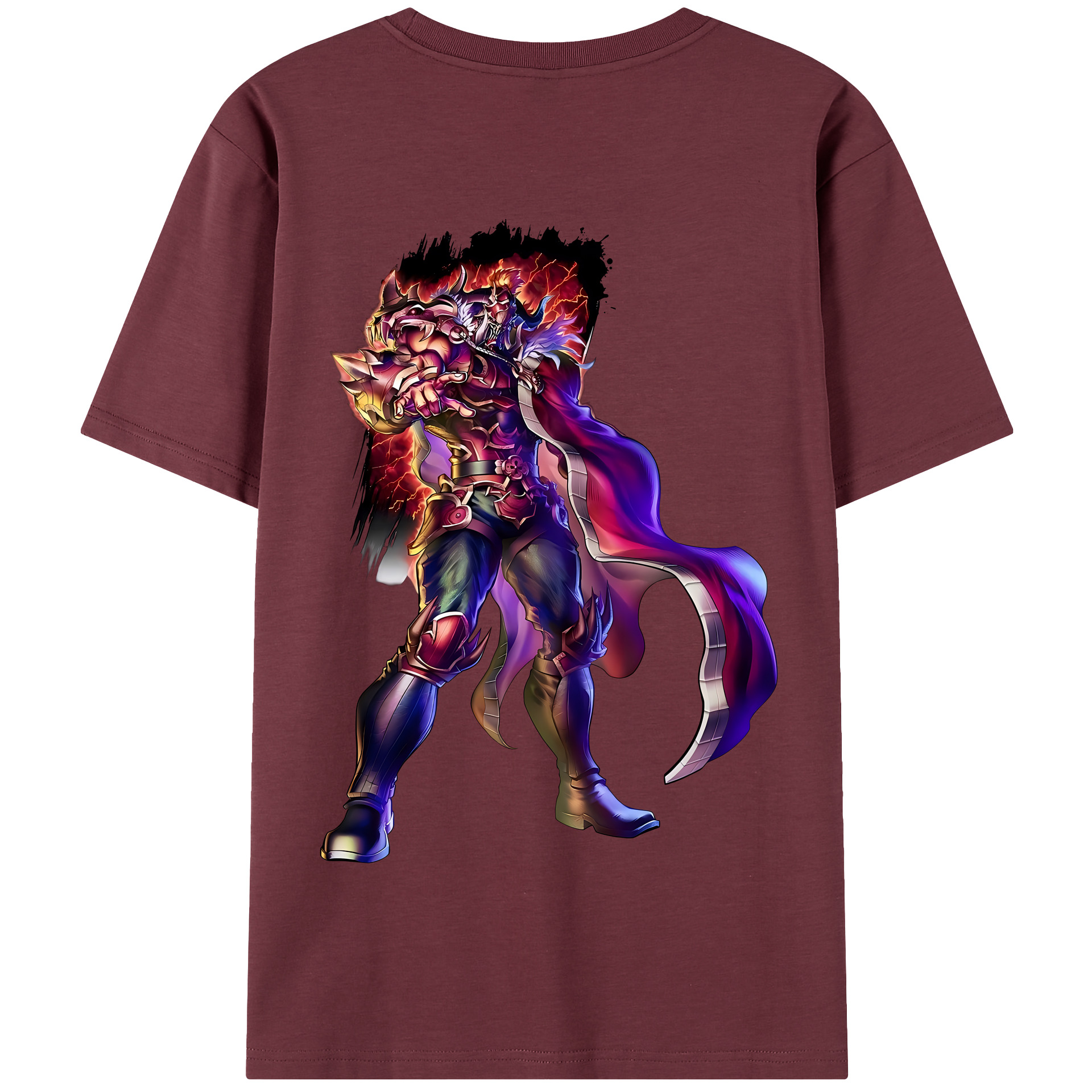（画像用） 北斗の拳 Fist of the North Star 綿100％半袖Tシャツ（背面プリント）